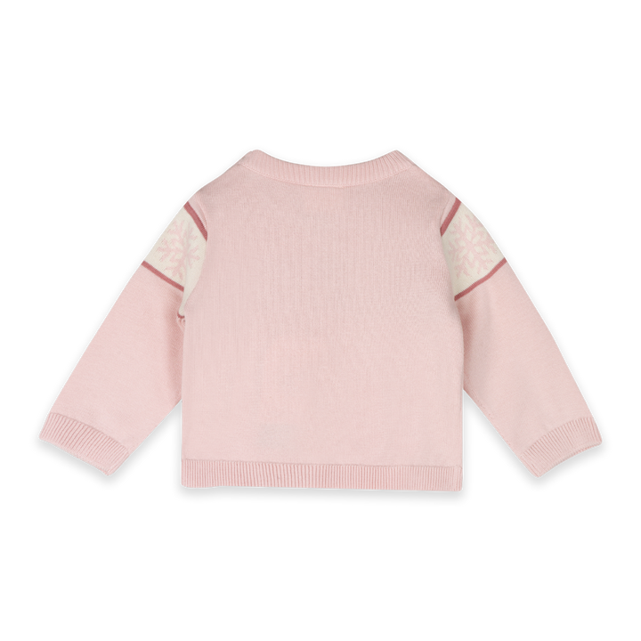 Après Ski Organic Cotton Baby Knit Pullover Sweet Pink