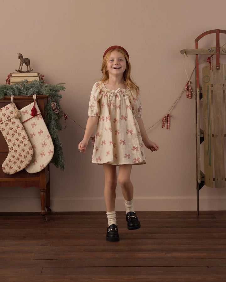 Sabrina Mini Dress Peppermint Bows