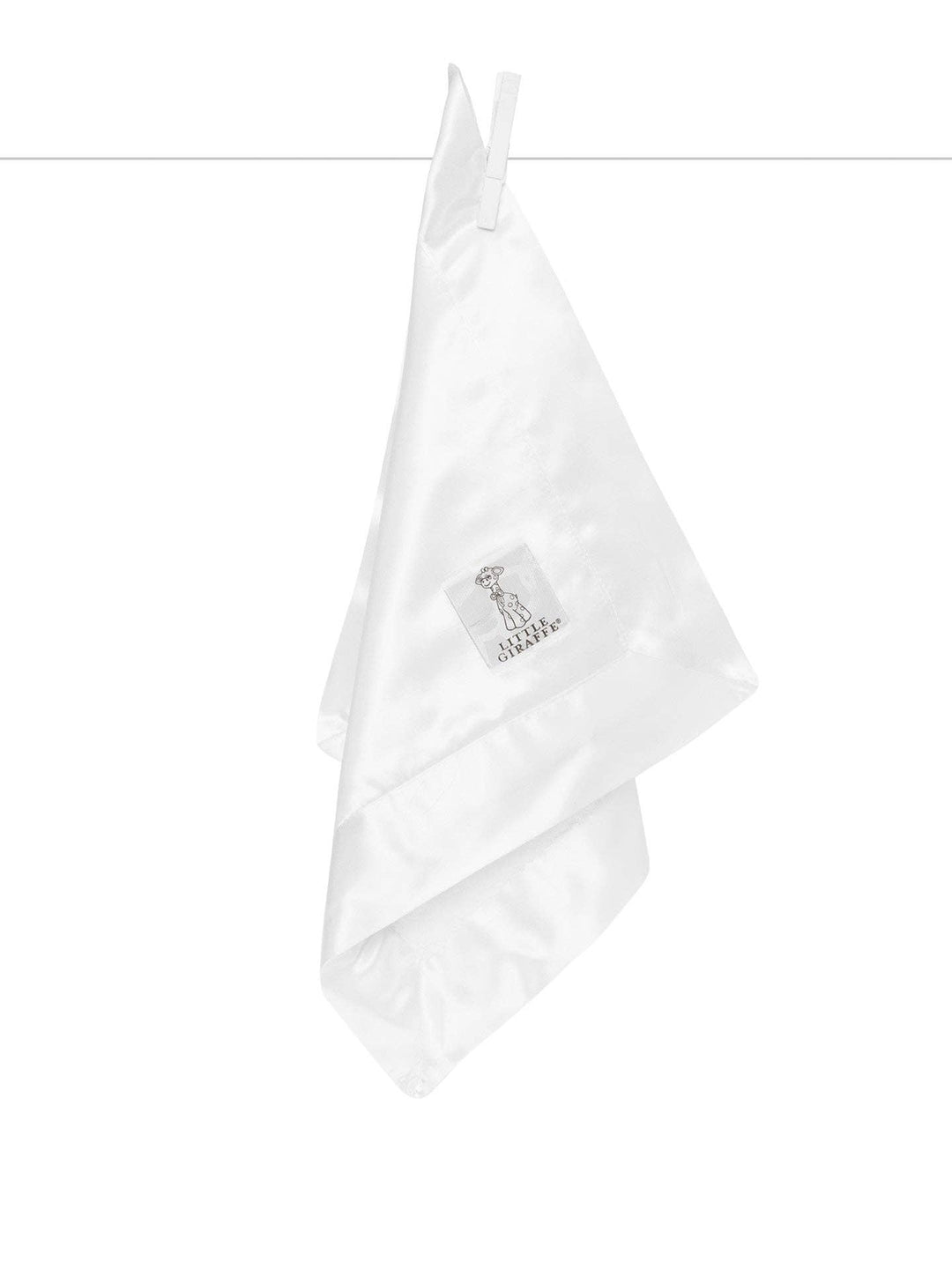LITTLE GIRAFFE White Chenille Satin™ Blanky
