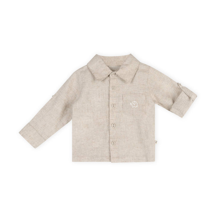 ORGANIC Embroidered Linen Shirt &amp; Pant Set