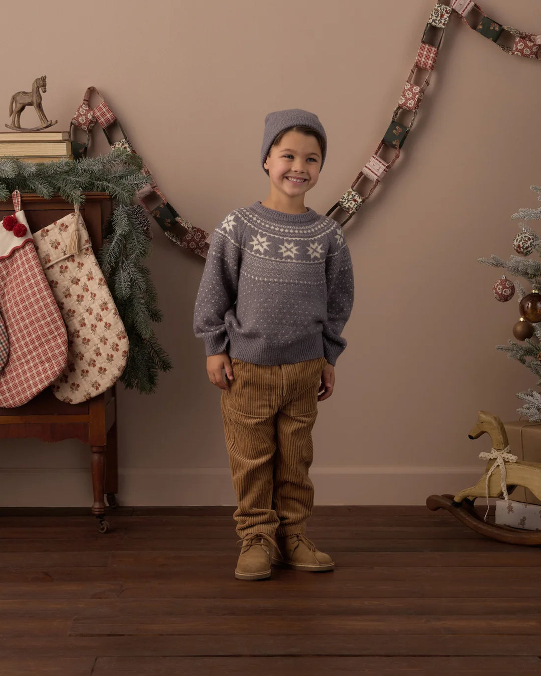 Fair Isle Sweater Slate
