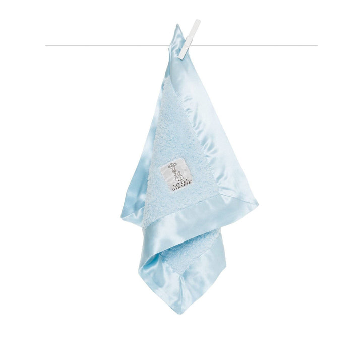 LITTLE GIRAFFE Blue Chenille Mini Blanky