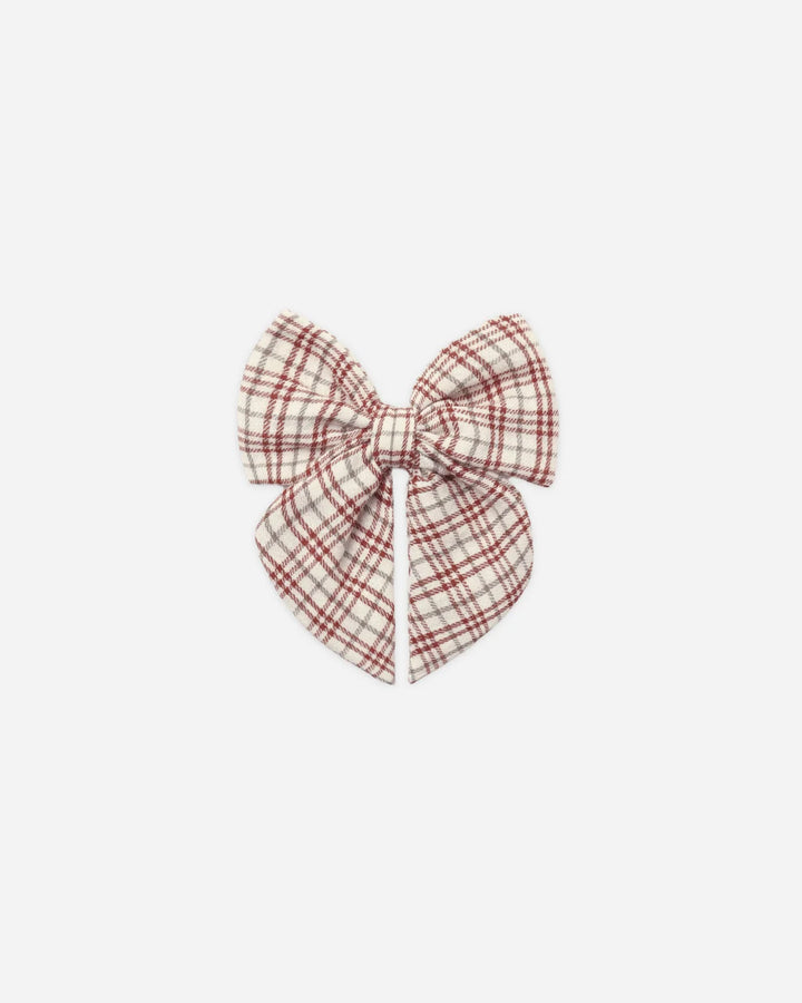 Bow Christmas Plaid