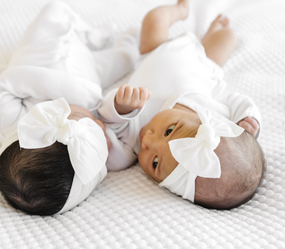 Itty Bitty Knot Nylon Bow Headband