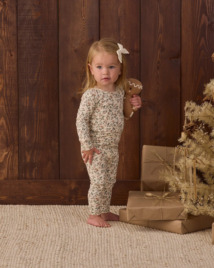 BAMBOO PAJAMA SET HOLIDAY FLORAL
