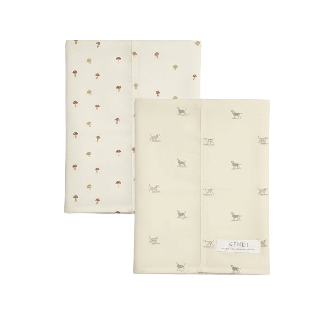 Muslin Burp Cloths Field Dog Mushroom