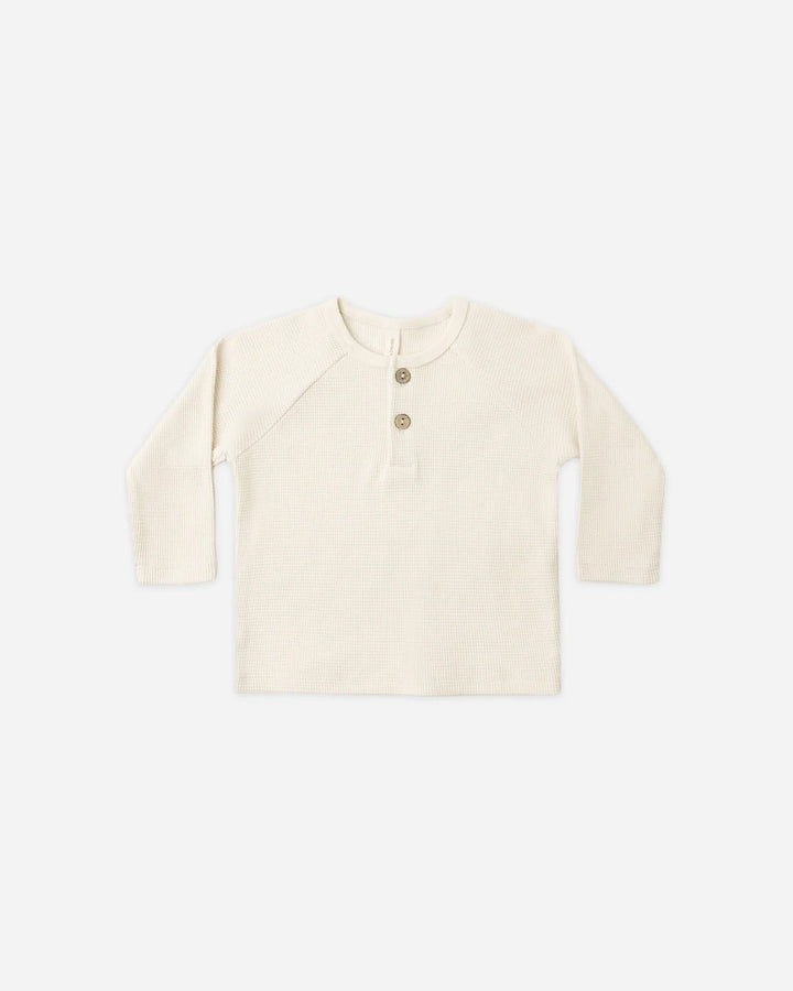 Henley Knit Top Natural