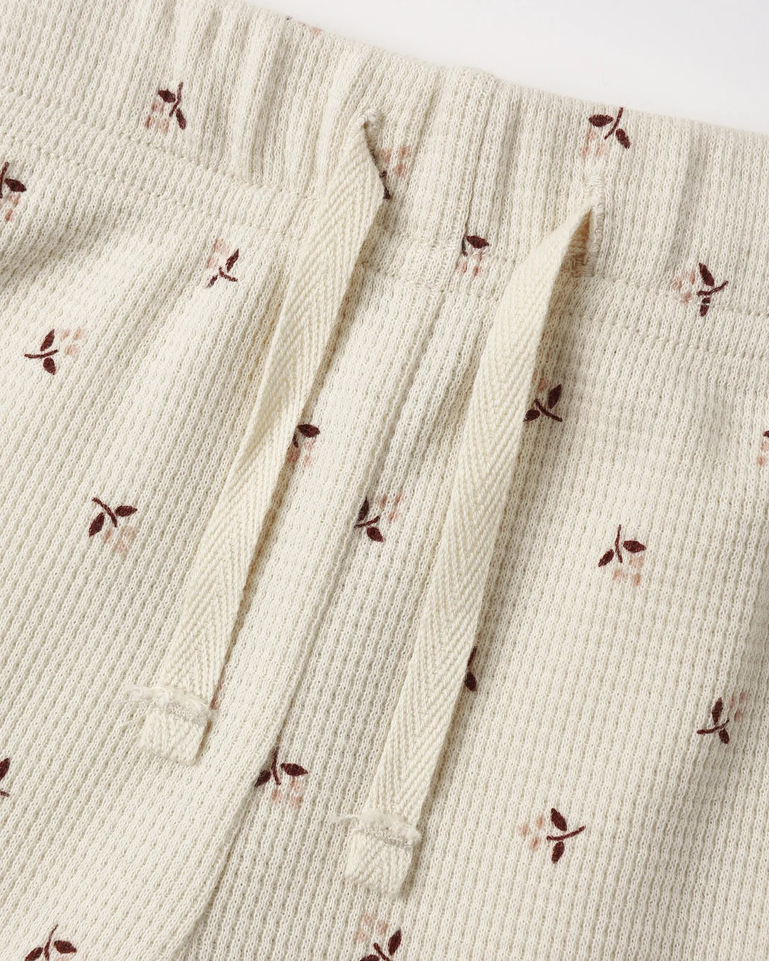 ORGANIC Waffle Top + Pant Set Fall Ditsy