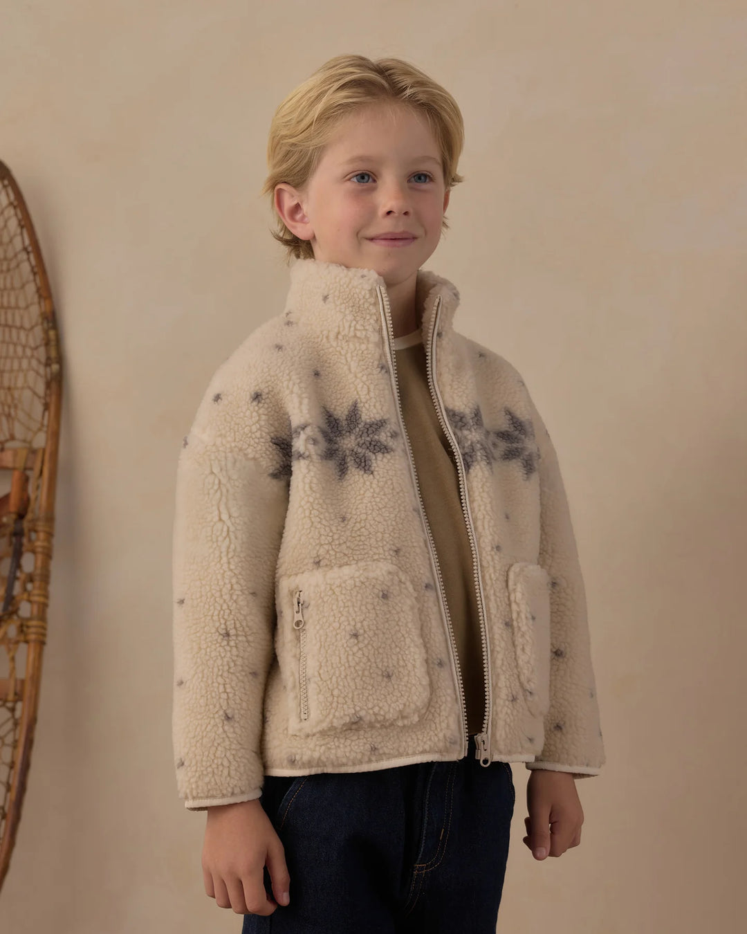 Felix Jacket Natural Fair Isle
