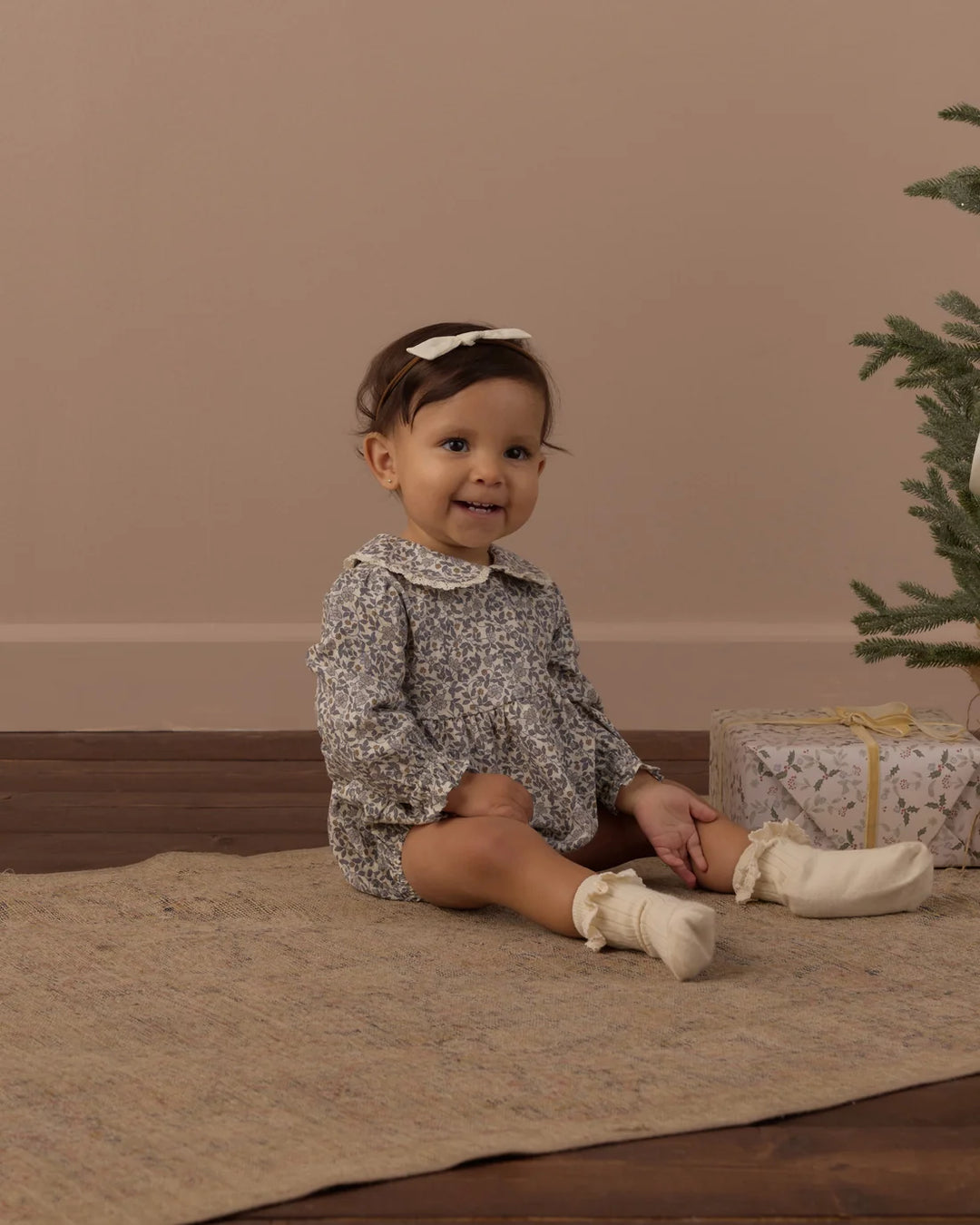 Cora Romper Slate Floral