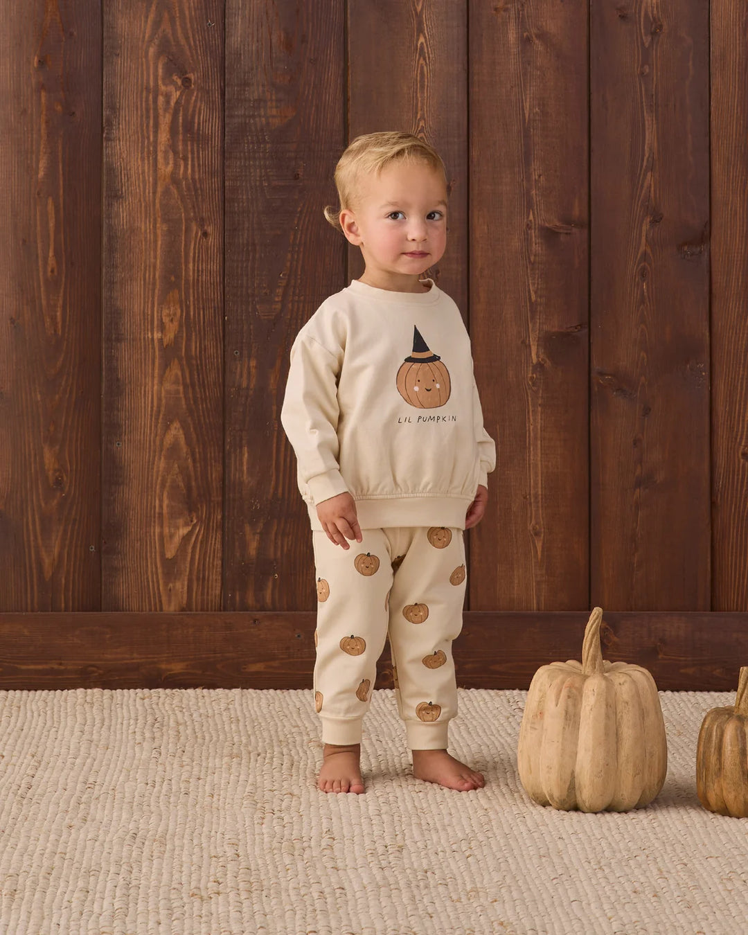 ORGANIC Relaxed Fleece Sweatshirt Lil Pumpkin