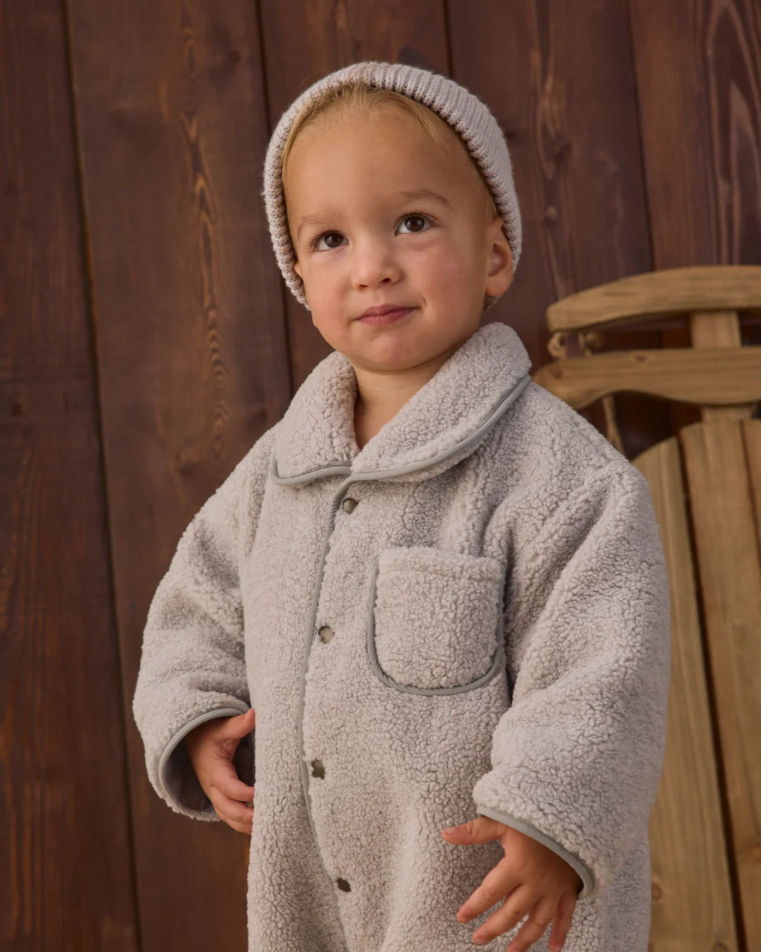 Shearling Jumpsuit Fog