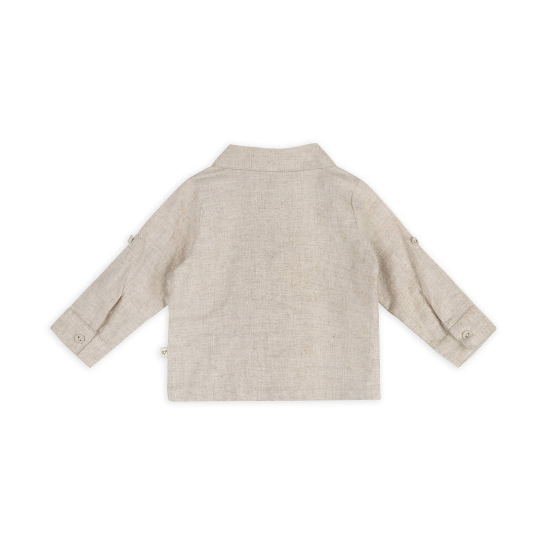 ORGANIC Embroidered Linen Shirt &amp; Pant Set