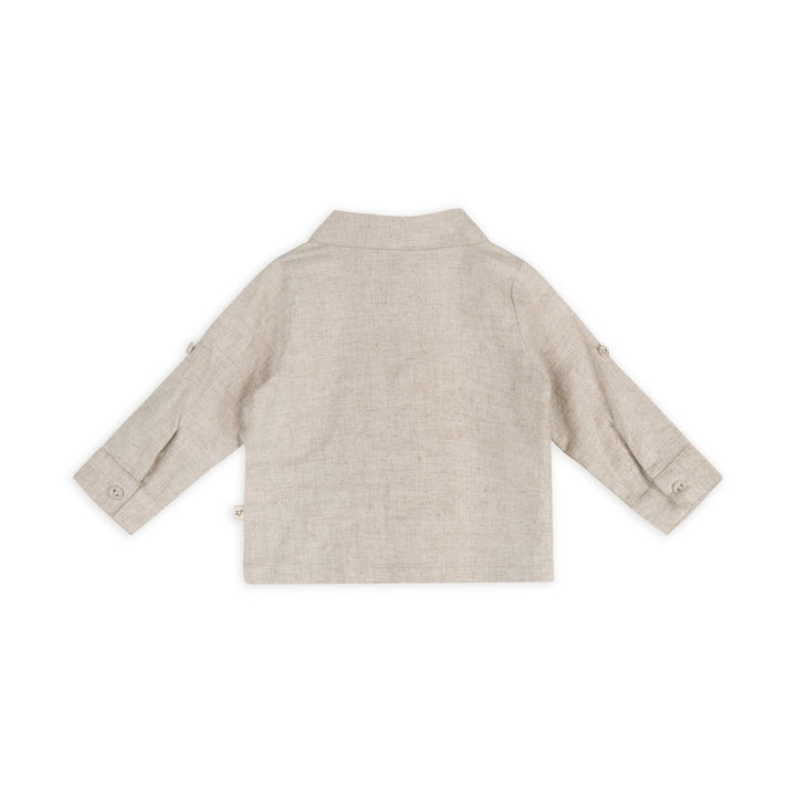 ORGANIC Embroidered Linen Shirt &amp; Pant Set