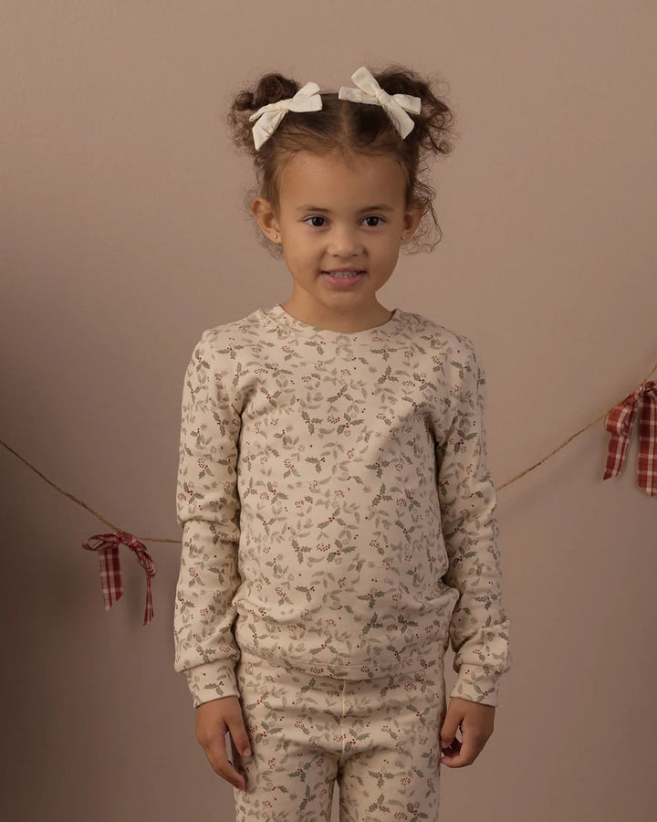 Organic Long Sleeve Pajama Set Holly Fleur