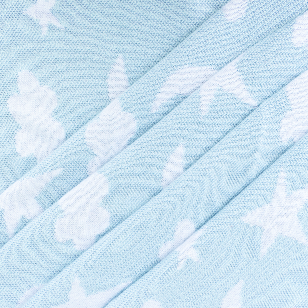 Moon &amp; Stars Dream Organic Baby Jacquard Knit Blanket