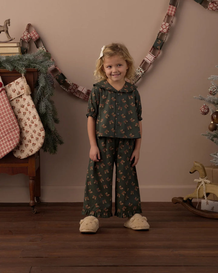 Ruffle Pajamas Evergreen Bouquet