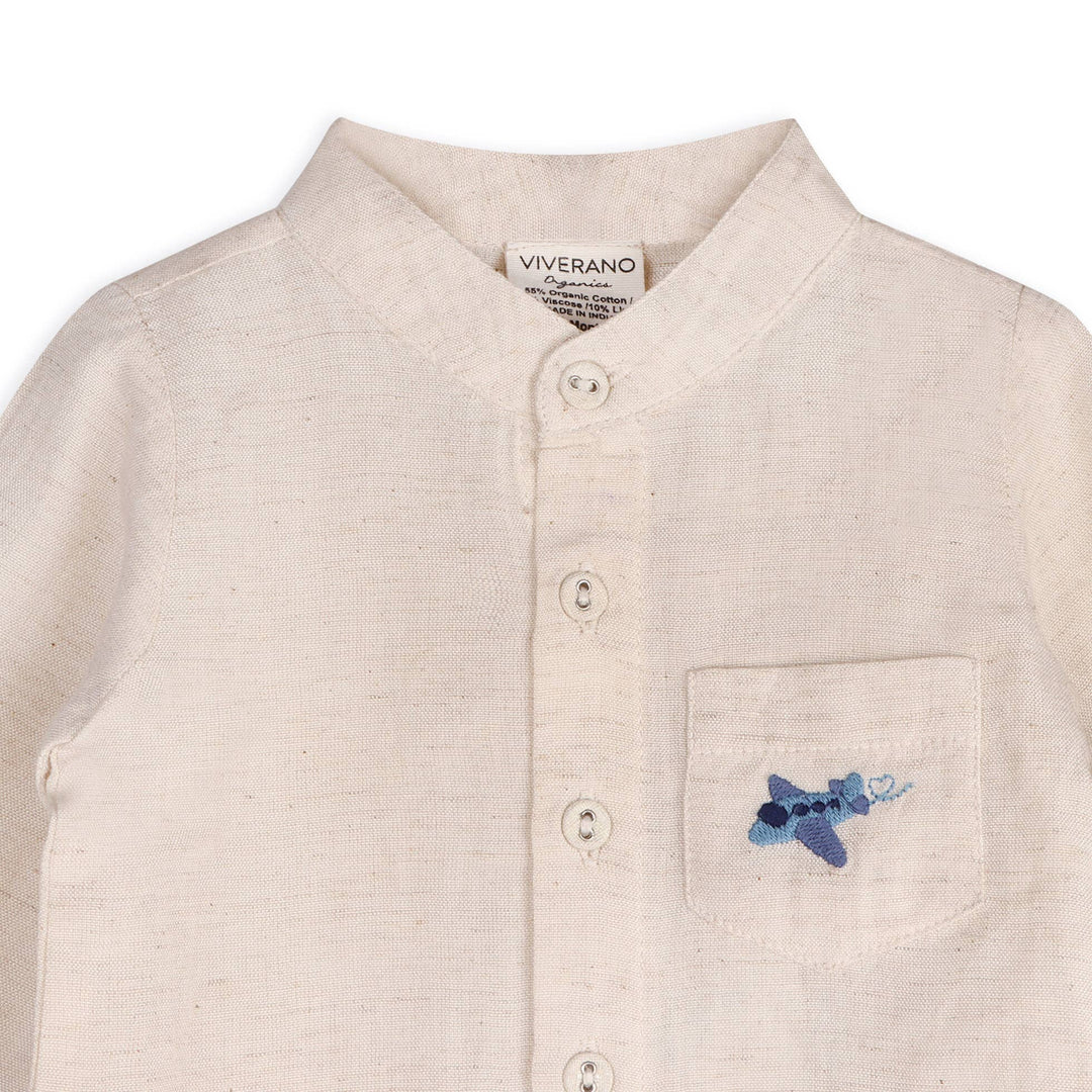 ORGANIC Portofino Plane Baby Shirt &amp; Pants Set