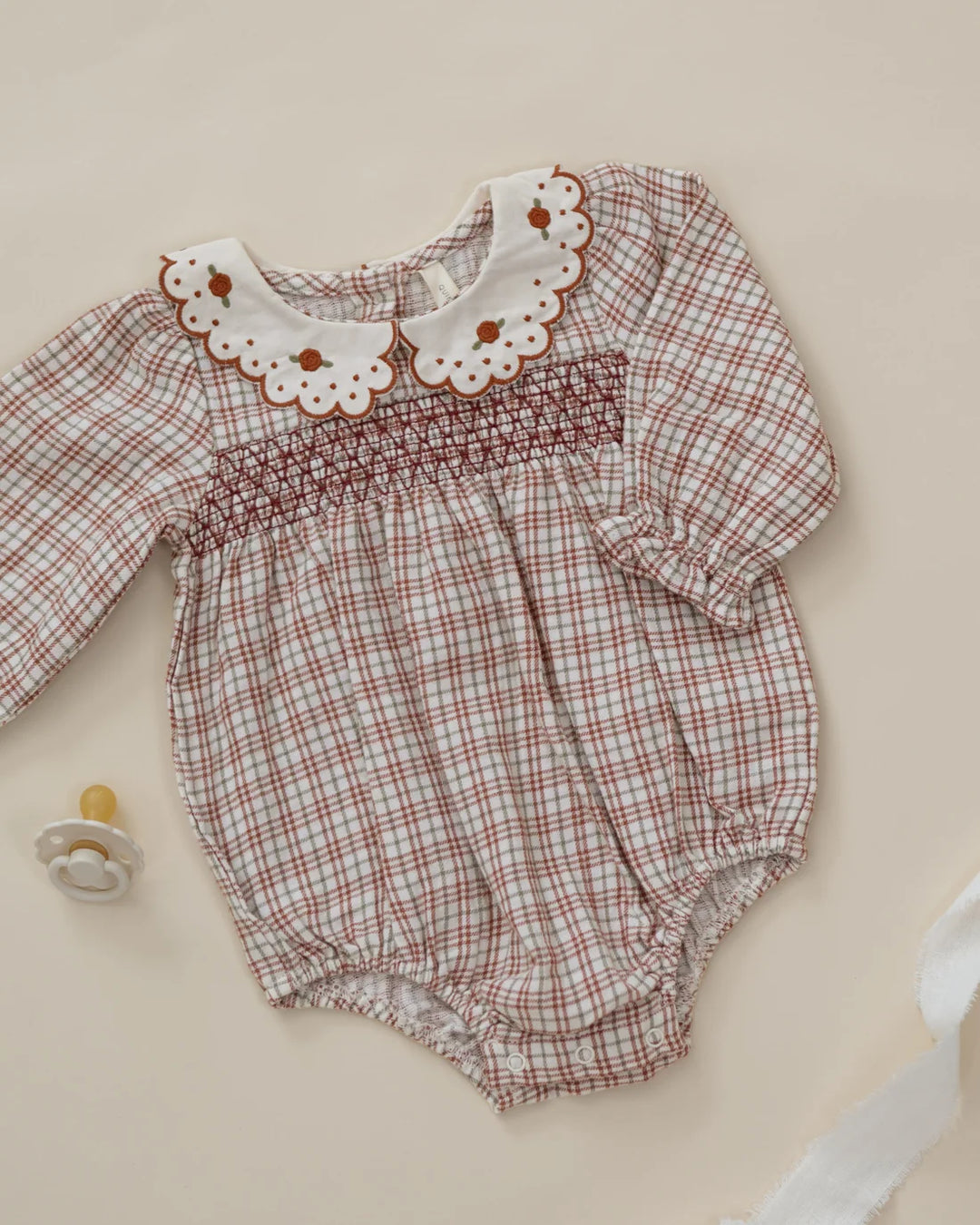 Callie Romper Christmas Plaid