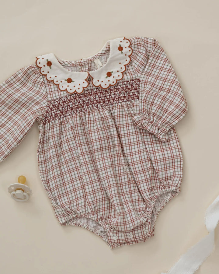Callie Romper Christmas Plaid