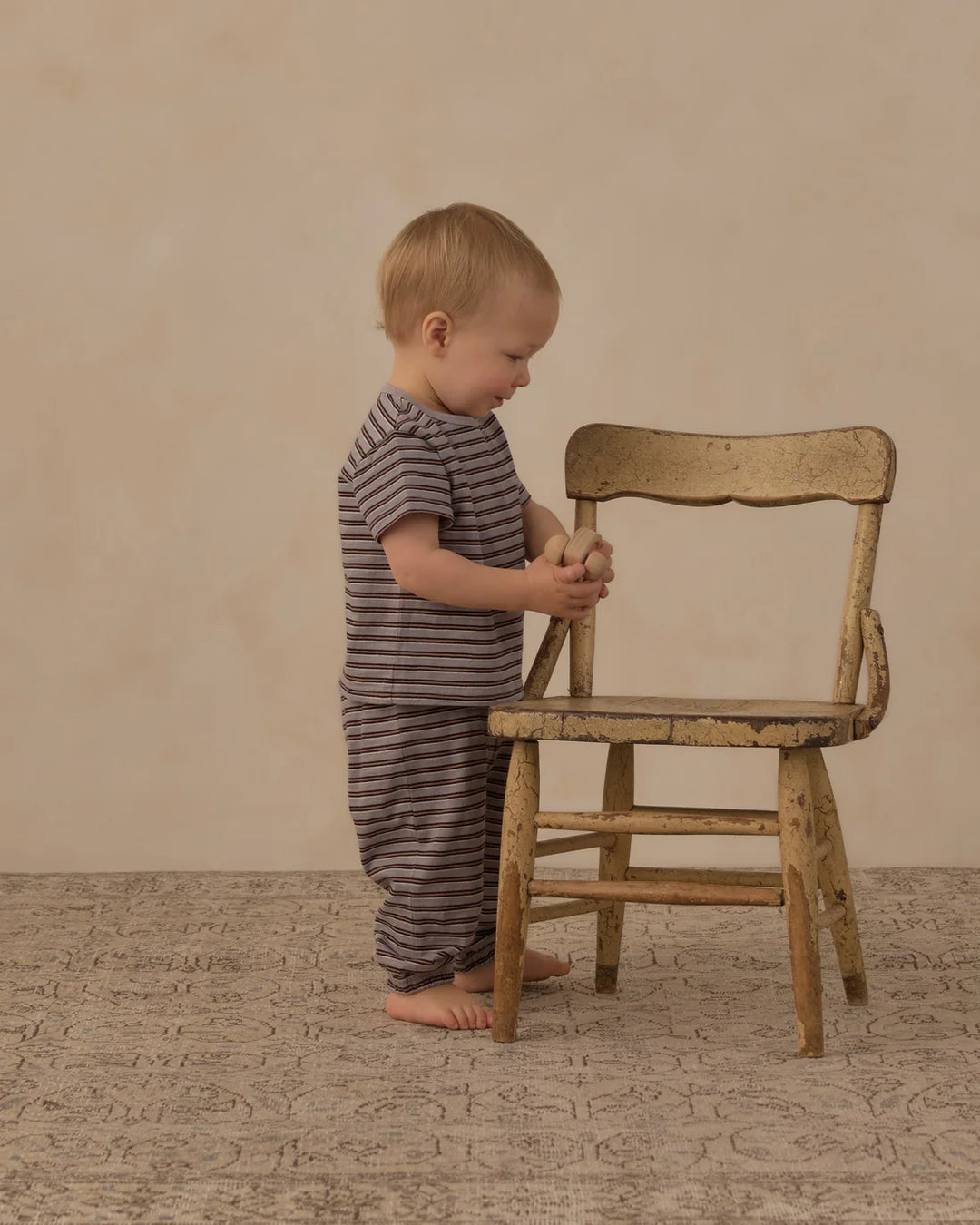 RYLEE + CRU Vintage Stripe Jersey Tee + Pant Set