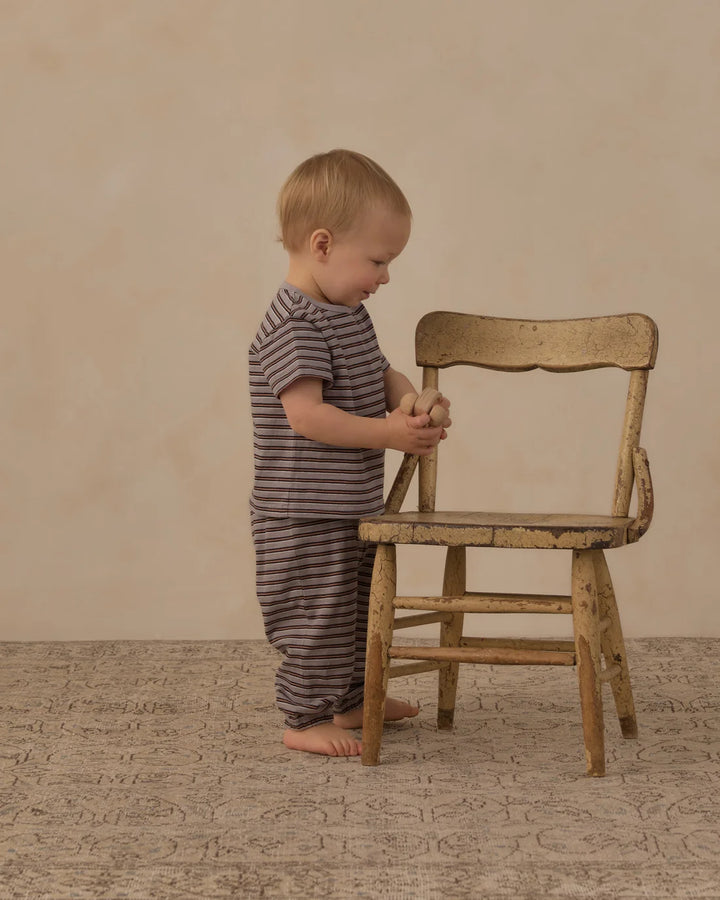 RYLEE + CRU Vintage Stripe Jersey Tee + Pant Set