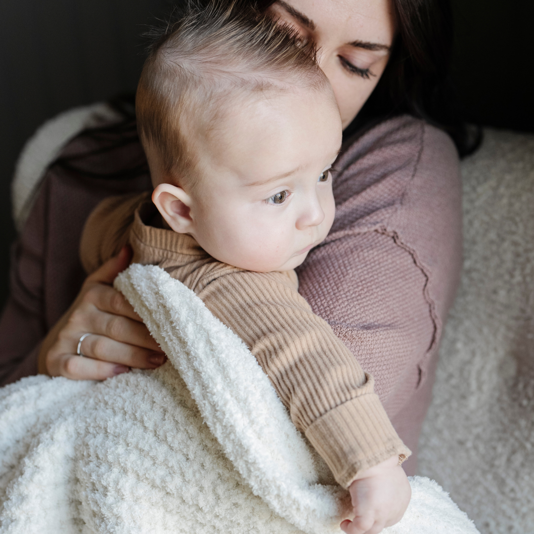 WAFFLE BAMBONI Mini Blanket • Swan