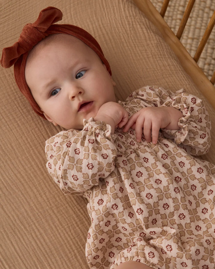 Velour Bow Headband Redwood