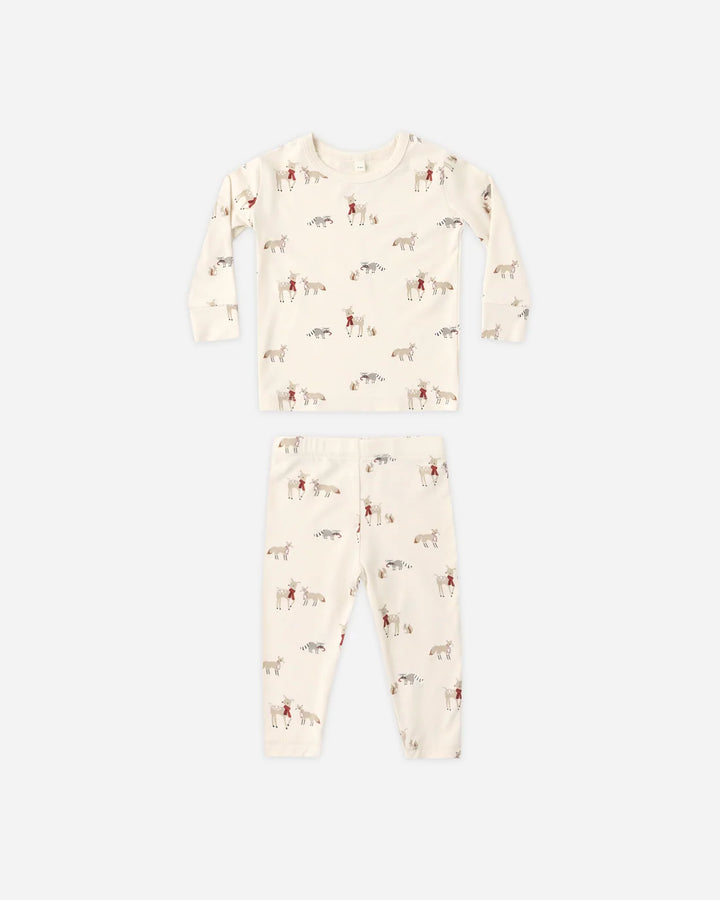 Bamboo Pajama Set Forest Friends
