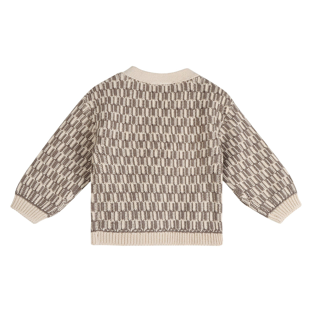 Walter V-Neck Chunky Knit Baby Cardigan (Organic Cotton)