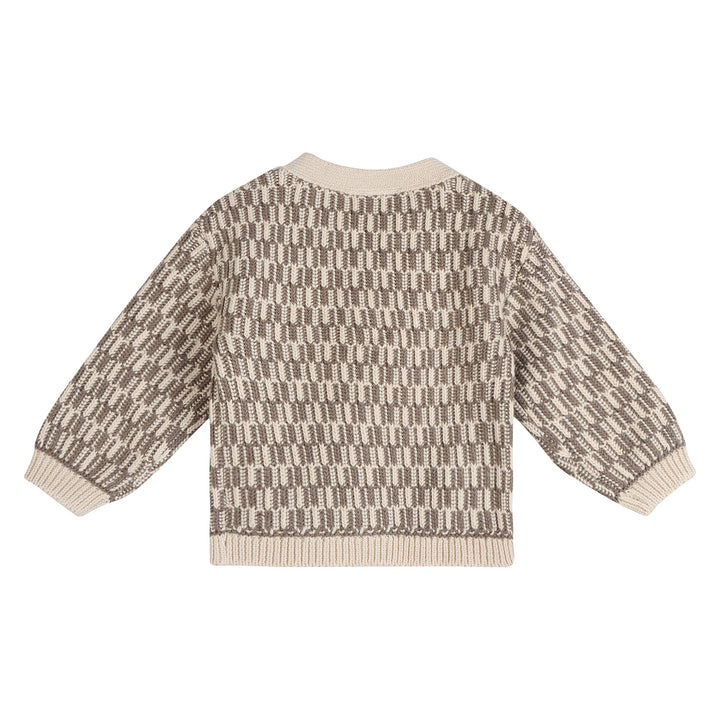 Walter V-Neck Chunky Knit Baby Cardigan (Organic Cotton)