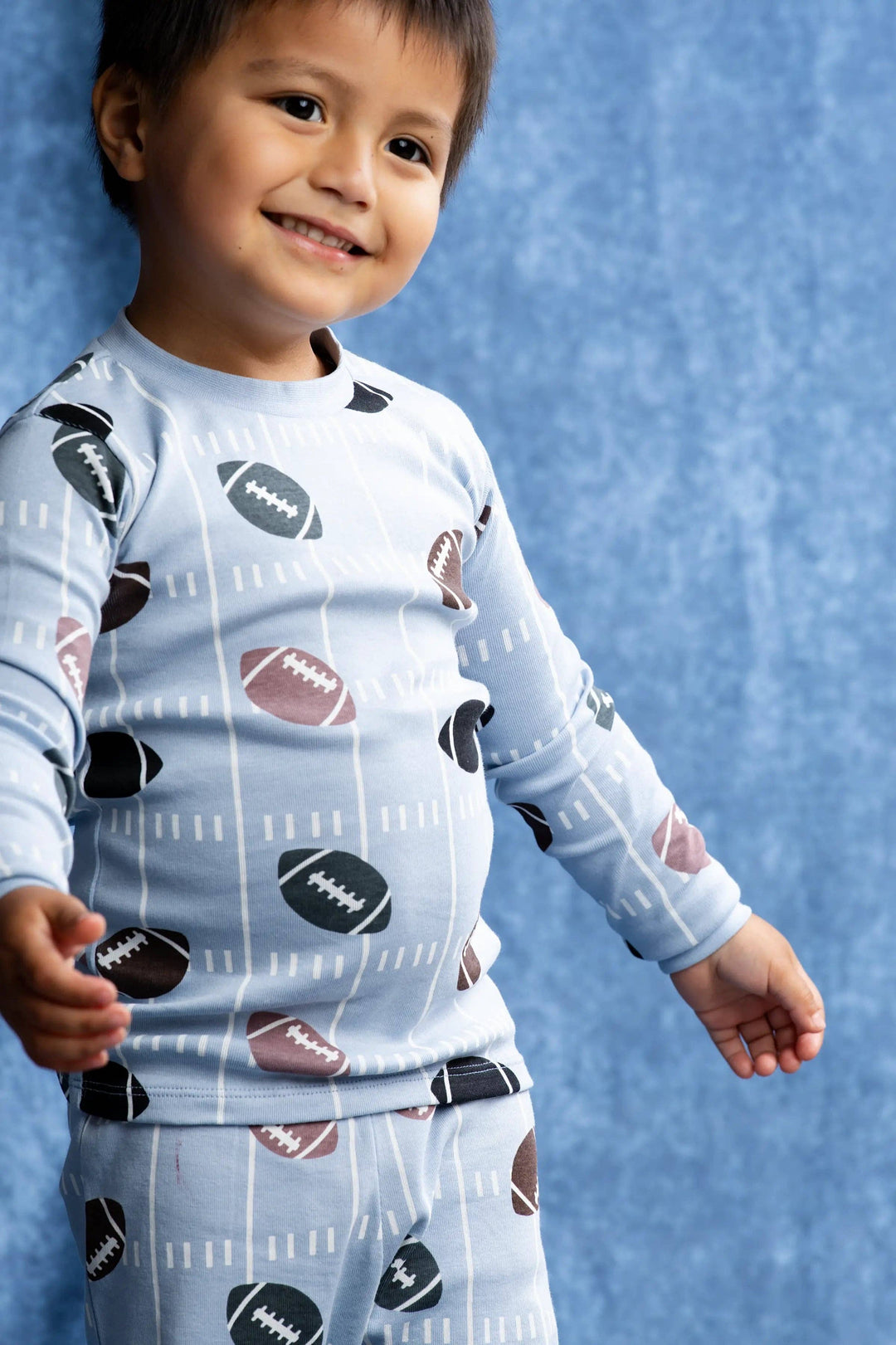 Organic 2pc Pajama Set • Football Fun