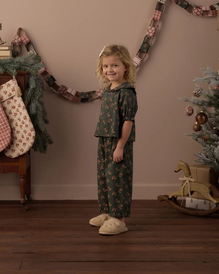 Ruffle Pajamas Evergreen Bouquet