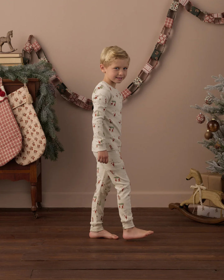 Organic Long Sleeve Pajama Set Gnome Village