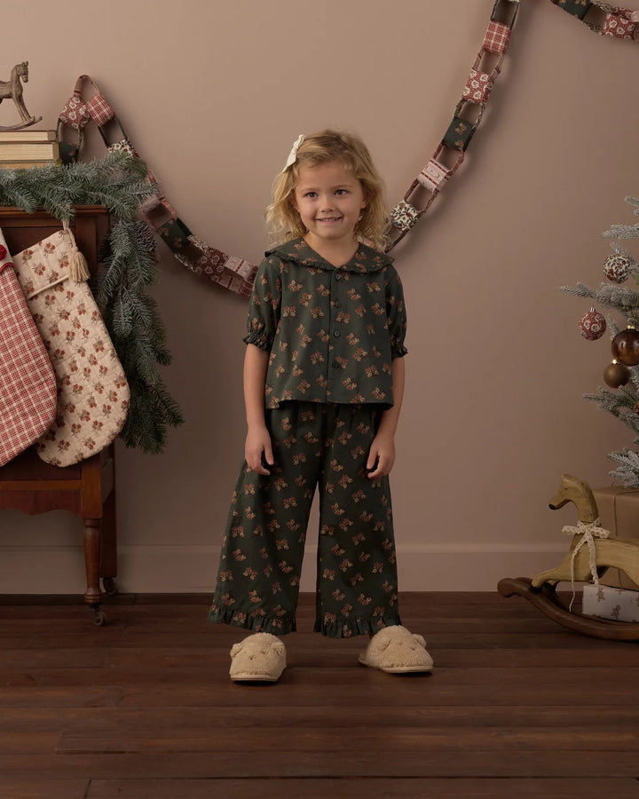 Ruffle Pajamas Evergreen Bouquet