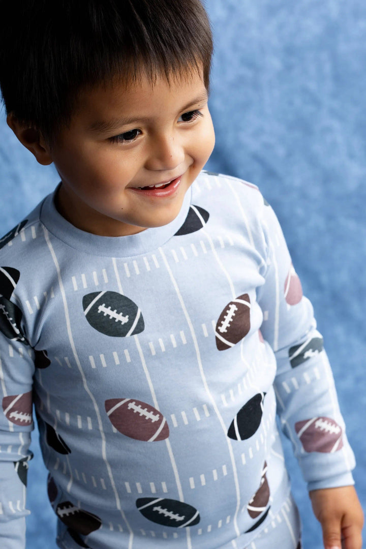 Organic 2pc Pajama Set • Football Fun