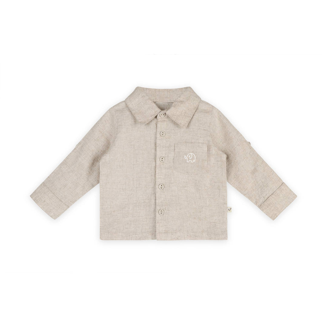 ORGANIC Embroidered Linen Shirt &amp; Pant Set