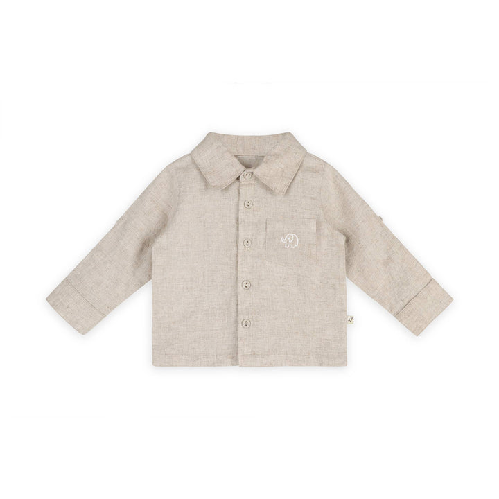 ORGANIC Embroidered Linen Shirt &amp; Pant Set