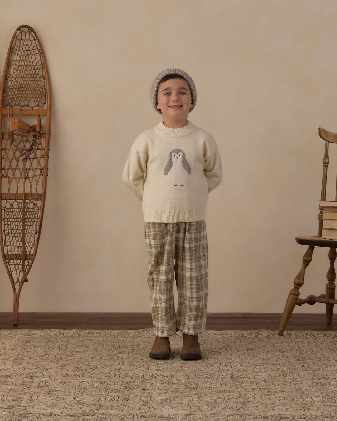 Palmer Pant Olive Dobby Plaid