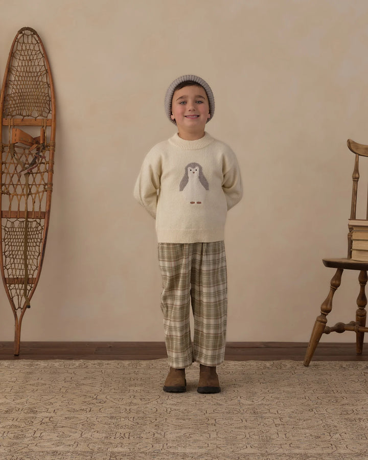 Palmer Pant Olive Dobby Plaid
