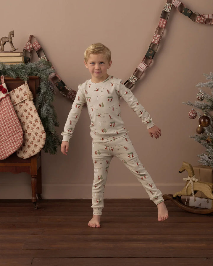 Organic Long Sleeve Pajama Set Gnome Village