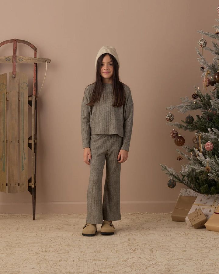 Cozy Rib Knit Set Evergreen