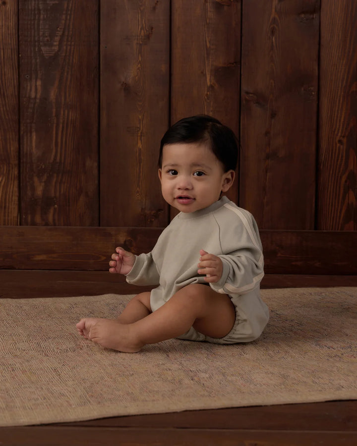 Crew Neck Romper Sage