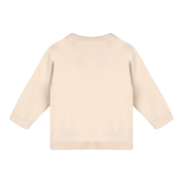 ORGANIC Farm Tractor Embroidered Sweater Knit Baby Pullover