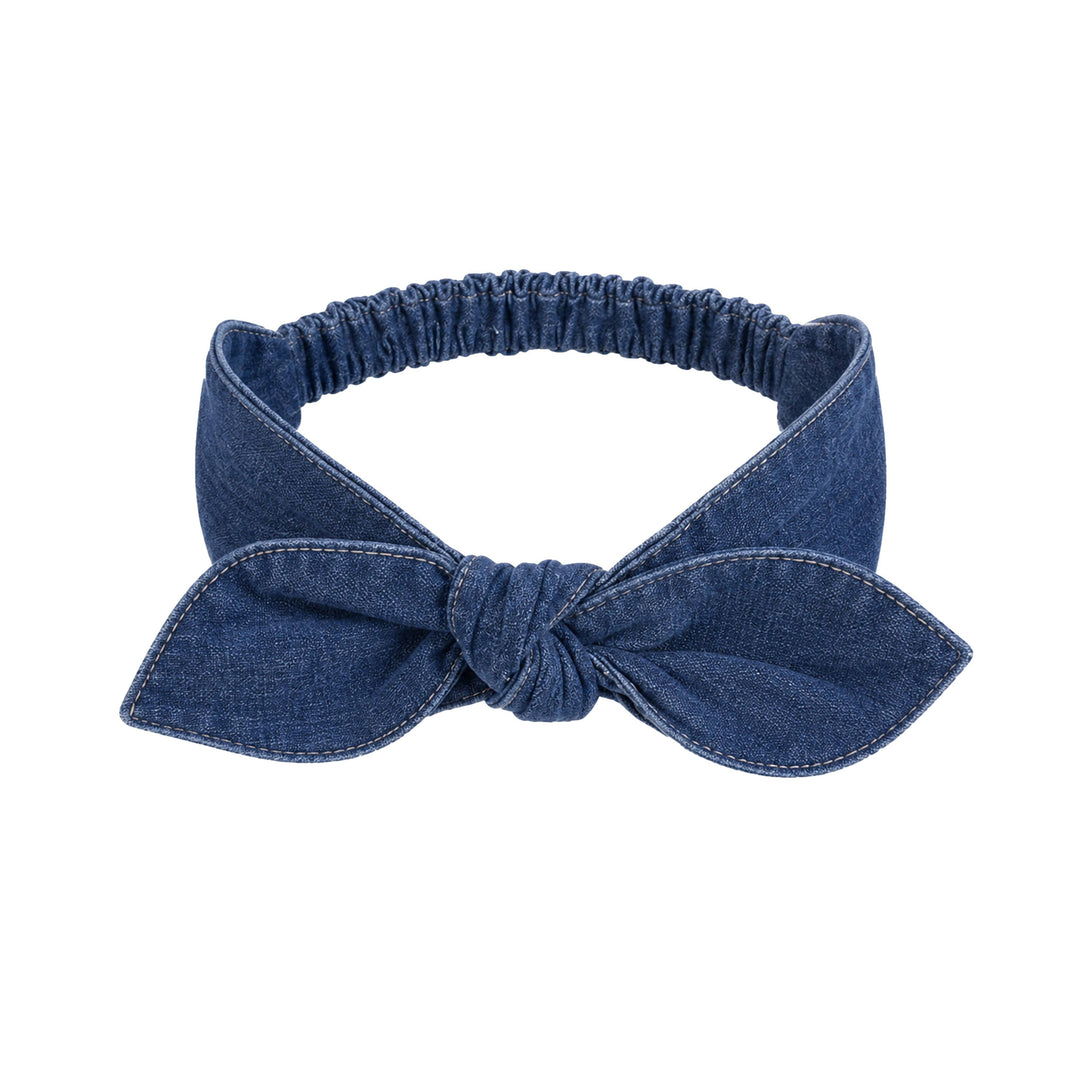Bow Headband Chambray