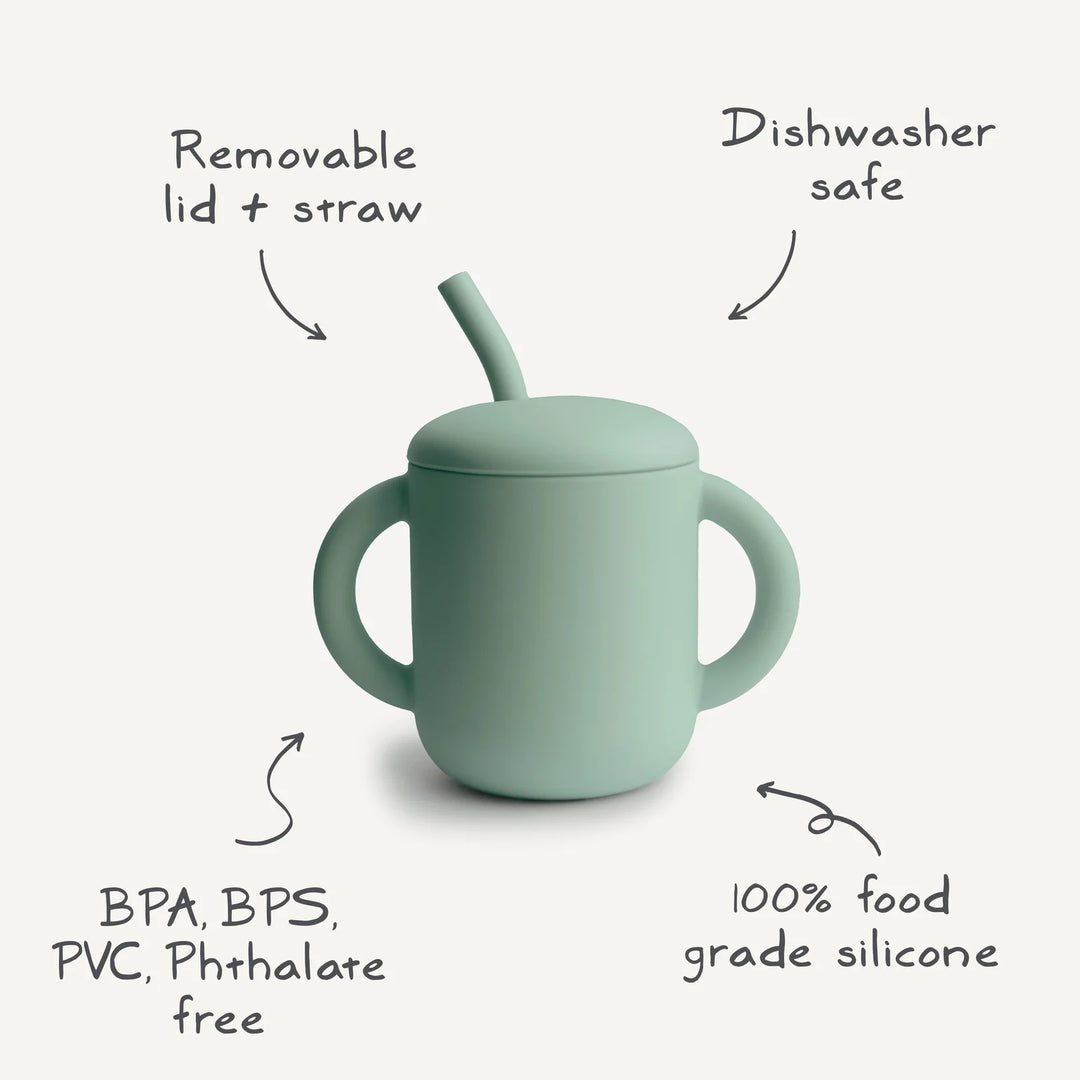 STRAW CUP w/HANDLES shifting sand