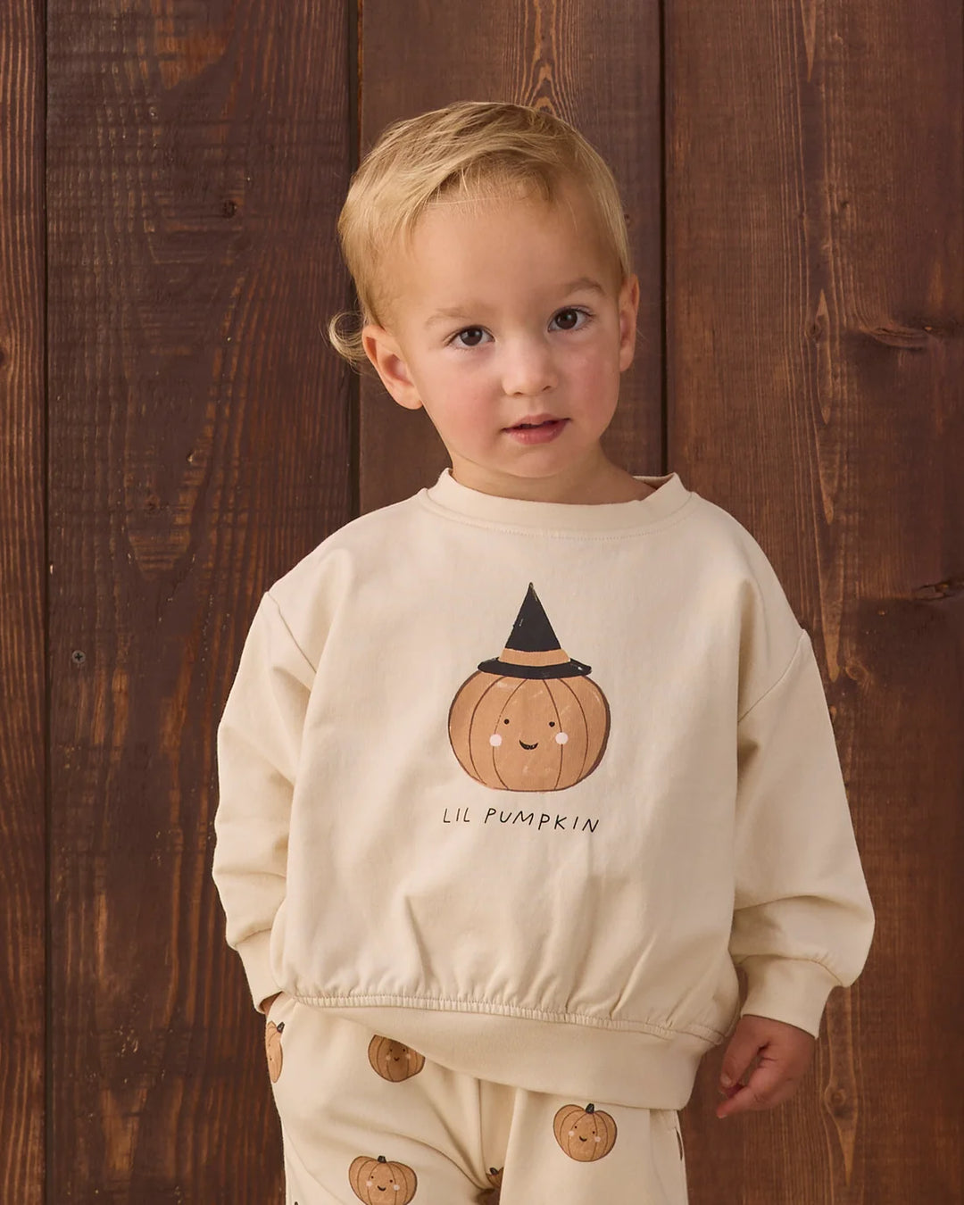 ORGANIC Relaxed Fleece Sweatshirt Lil Pumpkin