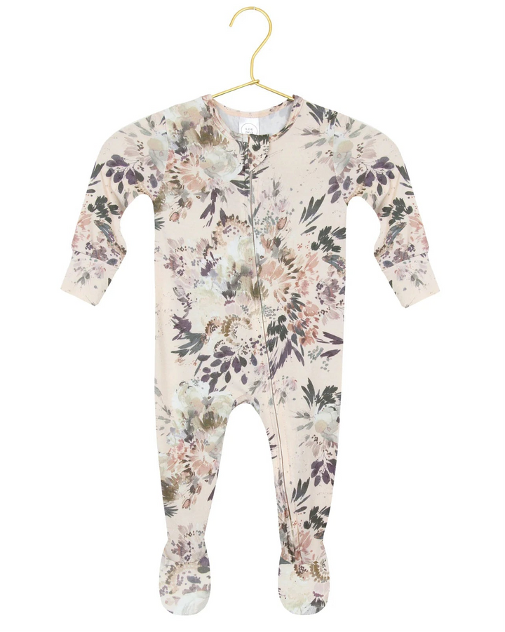 LOU LOU zipper footie • hazel
