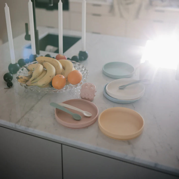 SILICONE FEEDING SPOONS ivory