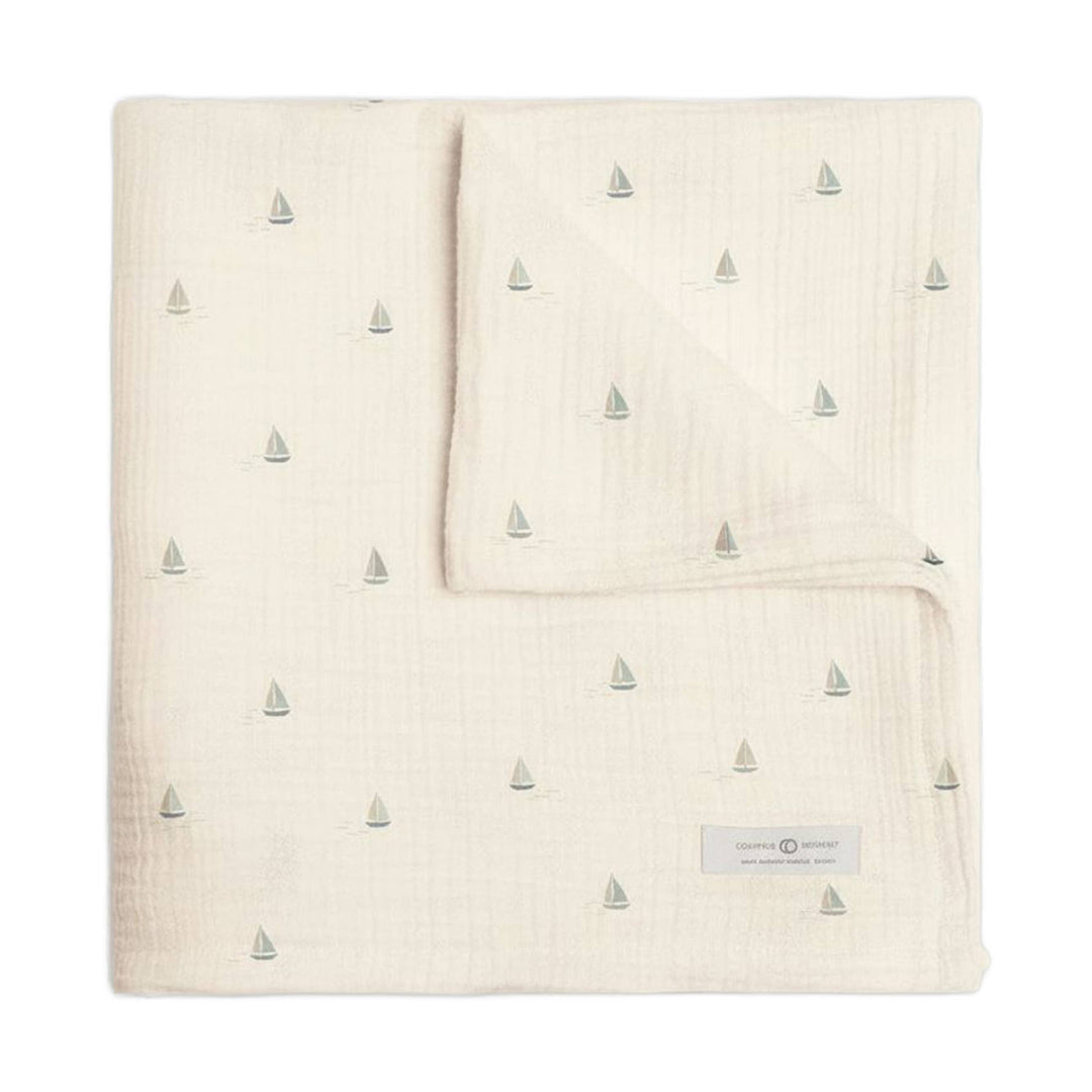 ORGANIC Muslin Swaddle Blanket • Marina / Sea + Dune